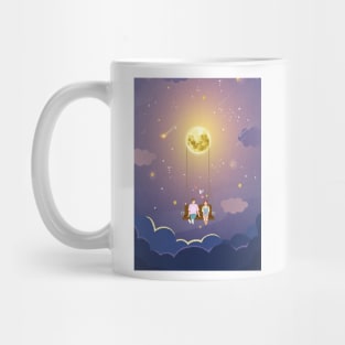 Moon swing couple Mug